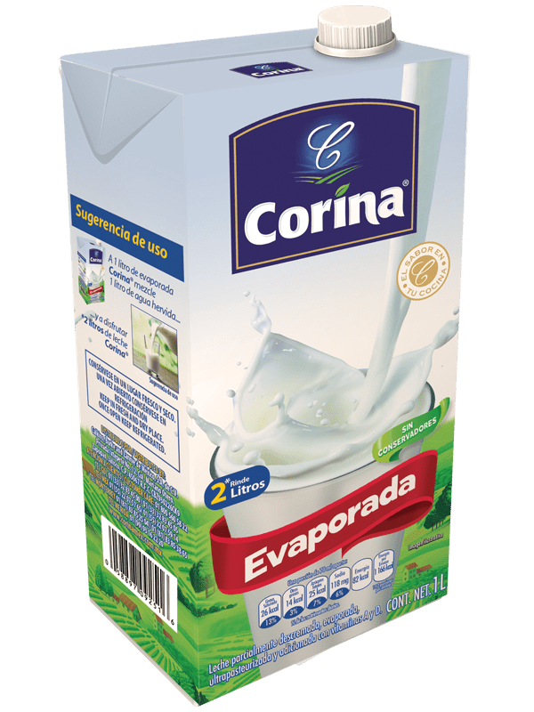 Leche evaporada Corina