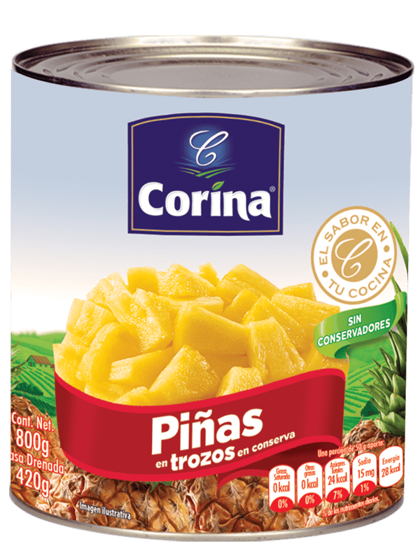 Piña en trozos Corina