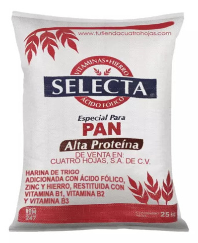 Harina Selecta Alta en Proteína de 25kg